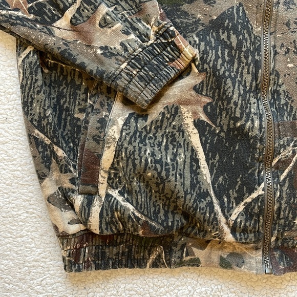 Vintage 90s Old Mill Real Tree Camo Zip Up Hoodie - Picture 3 of 7